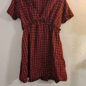 Red plaid dress disturbia